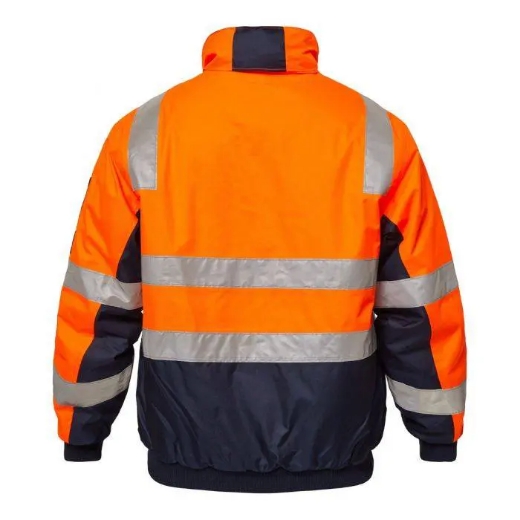 Picture of WorkCraft, Typhoon Hi Vis Modern Bomber Jacket W Tape